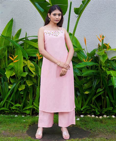 The Blooming Cham Kurta Set – Organic Cotton Kurta for Women – KnittingKnot