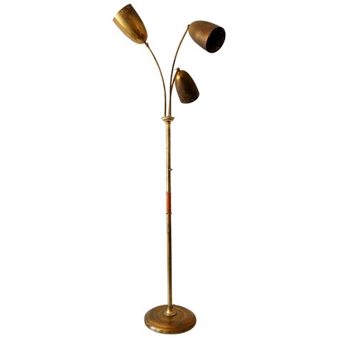 Amazing Mid-Century Modern Three-Flamed Floor Lamp Buds, 1950s, France ...
