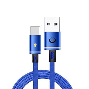 BS POWER TypeC Datacable (Blue) Turbo Fast Charging 4.8 A Output Fabric ...