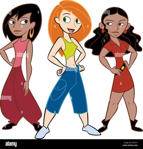 KIM POSSIBLE, Kim Possible (center), Monique (voiced by Raven-Symone ...