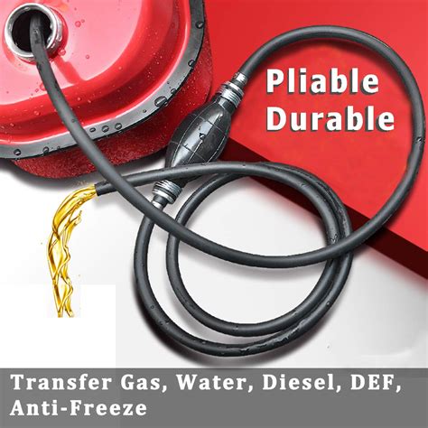 Newest High Flow Siphon Pump, Gasoline Oil Water Fuel Diesel Transfer ...