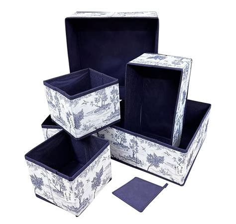 Foldable Cloth Storage Box Closet Dresser Drawer Organizer Set of 6 ...