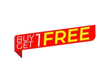 Buy 1 get 1 free design template | Premium Vector