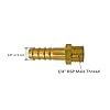 Brass Connector BSP 1/4 x 3/8 (10 mm) Hose Pipe Brass Hose Nipple Hose ...
