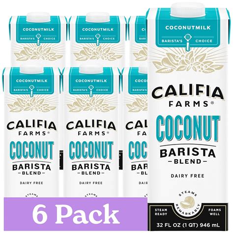 Amazon.com : Califia Farms - Coconut Barista Blend Coconut Milk, 32 oz ...