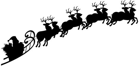 Free Sleigh Silhouette Cliparts, Download Free Sleigh Silhouette ...