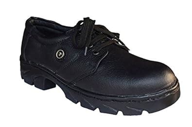 JK PORT Men New Safety Shoe with Steel Toe Black : Amazon.in ...