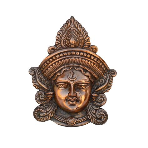 Metal Goddess Durga Wall Hanging - eCraftIndia Online