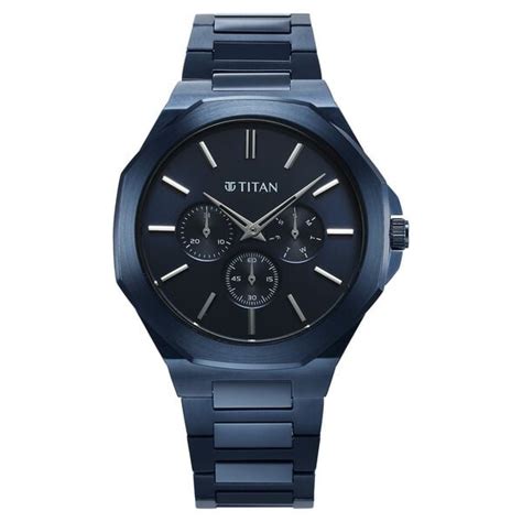 Buy Online Titan Classic Slim Multifunction Quartz Multifunction Blue ...