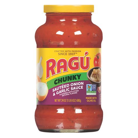 Ragu Robusto! Sauteed Onion & Garlic Pasta Sauce