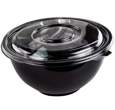 Recyclable Large 160 Oz Serving Bowls with Lids Fit Any Party Sized Hot ...
