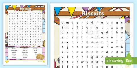 Biscuit Word Search - KS2 (teacher made) - Twinkl