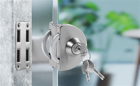 Taj Products Stainless Steel Single Glass Door Lock - No Drilling ...