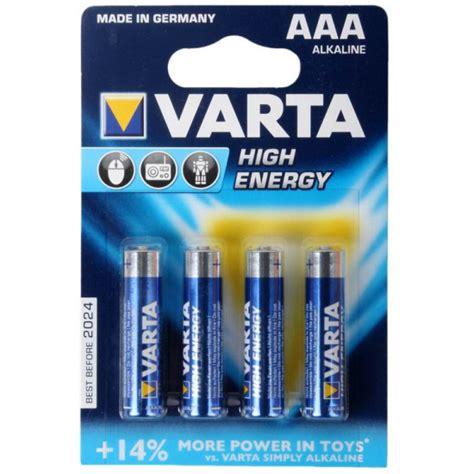 Varta Energy батарейки мизинчиковые АAА 4шт (46917) цена купить в ...