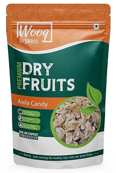 Wooq Organics Awla Candy 200g - Dry Awla | Gooseberry | Natural Amla ...