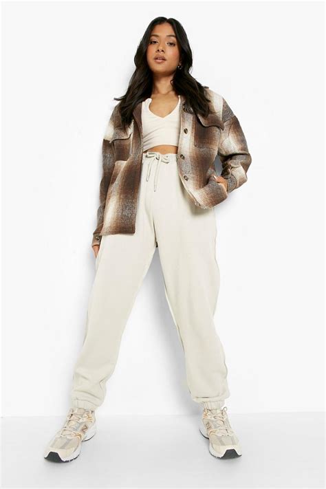 Petite Tonal Check Pocket Shacket | boohoo UK