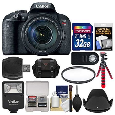 Buy STW Canon EOS Rebel T7i Digital SLR Camera & EF-S 18-135mm is STM ...