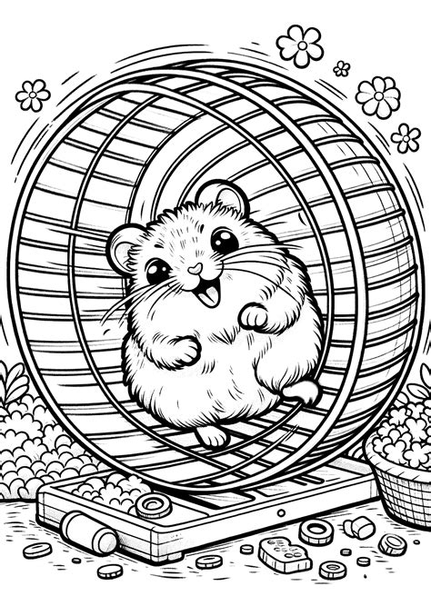Hamster Coloring Pages 18 - Coloring Pages Gem