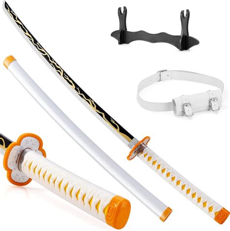 Buy Demons Slayers Sword, Bamboo Blade 40.5 Inches, Full Set Belt and ...