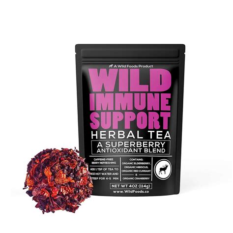 Immune Support Tea | Organic Elderberry, Currant, Hibiscus Cranberry ...