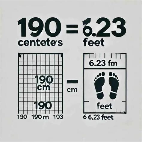 190 cm to feet. Conversion Formula and human comparisons – Eduyush