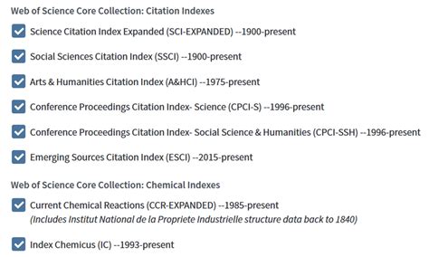 Image result for Web of Science Core