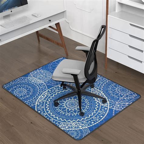 Heavy Duty Office Chair Mat for Carpet and Hardwood Floor Bohemian Desk ...
