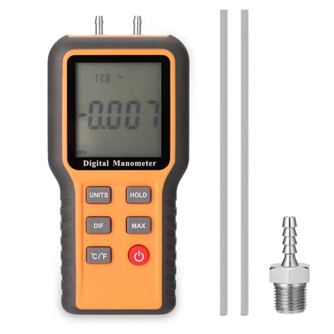 Buy Digital Manometer LCD Display ℃ ℉ Switchable 12 Pressure Units ...