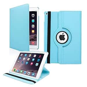 Caseous 360 Rotate Synthetic Leather Flip Cover Case for Apple iPad 9.7 ...