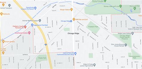 Cost and Locations of Street Furniture Panels in Chicago Ridge, IL ...