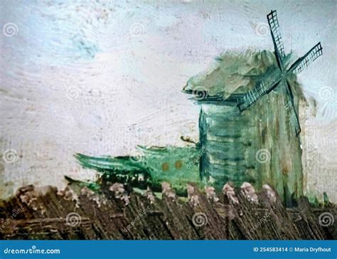Windmill Painting Van Gogh