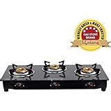 Buy Prestige Marvel Glass 3 Burner Gas Stove (Black) Online at Low ...