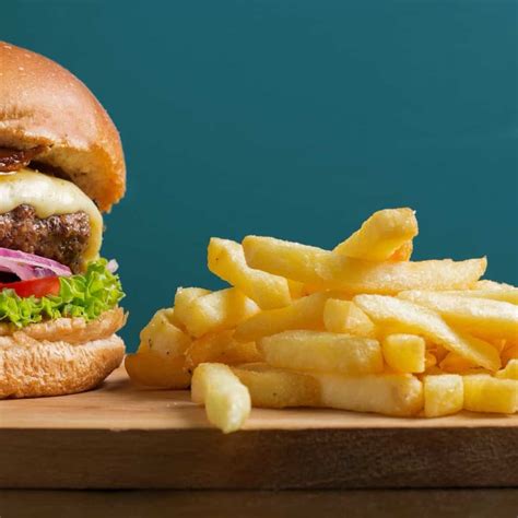 Hamburger And French Fries