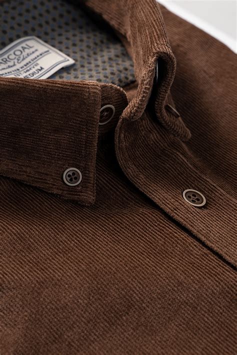 Shop CORDUROY SHIRT IN BROWN For Men Online