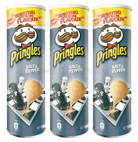 Pringles Salt & Pepper Flavor Potato Chips - 3 Pack India | Ubuy
