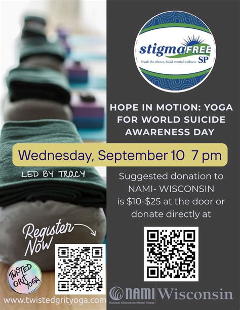 Hope in Motion: Yoga for World Suicide Awareness Day, 2824 Prairie ...