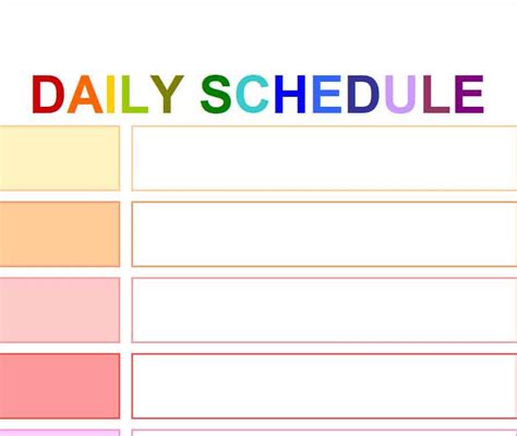 Sample Daily Schedule 的图像结果