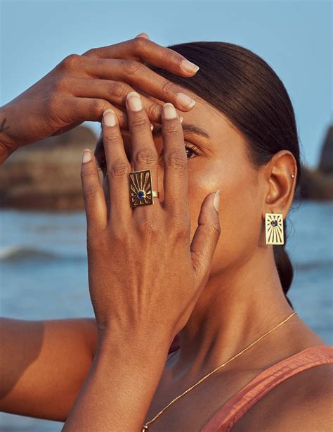 Nazar Ring | Handmade | 24K Gold Plated | Made in India – Ethnic Andaz