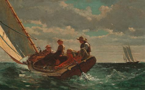 Breezing Up (A Fair Wind) (1873 – 1876) by Winslow Homer – Artchive