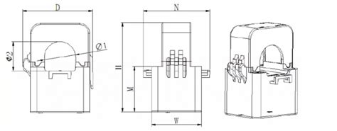 Acrel energy monitoring current transformer 500/5A ac split core open ...