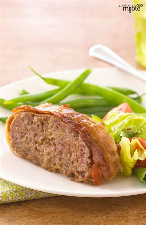 pain de viande bacon