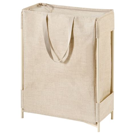 PURRPINGLA laundry bag with stand, beige, 42 l (11 gallon) - IKEA