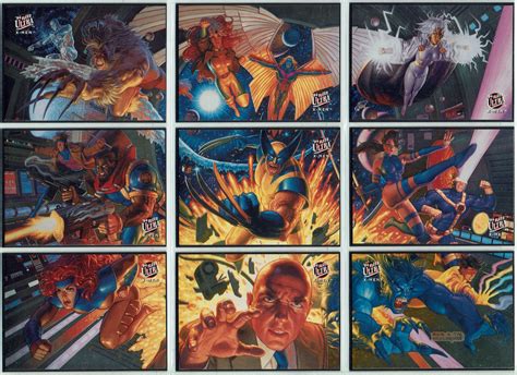X MEN FLEER ULTRA 94 SET OF 9 TEAM PORTRAIT CARDS - Phoenix Cards