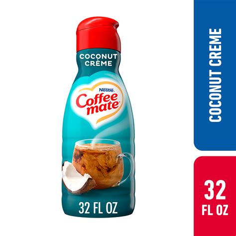 Nestle Coffee mate Coconut Creme Liquid Coffee Creamer, 32 fl oz ...