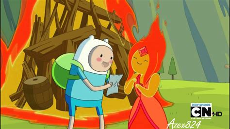 Adventure Time Anime Finn And Flame Princess Kiss