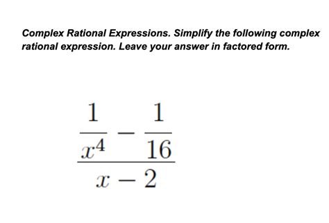 Image result for Complex Rational Expression