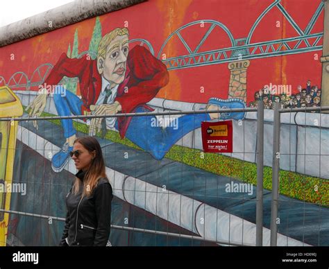 GERMANY - Berlin East Side Gallery, mural art on the Berlin Wall. photo ...