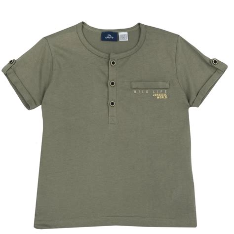 Chicco Boys Olive Green Typography Printed T-shirt - Top – Chicco India