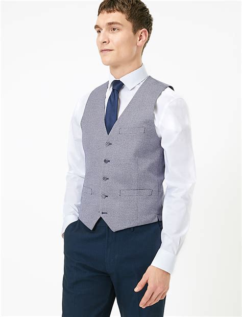 Buy Slim Fit Waistcoat at Marks & Spencer
