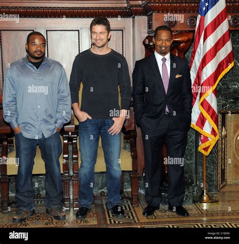 F. Gary Gray, Gerard Butler and Jamie Foxx Stars of the upcoming film 'Law Abiding Citizen' are ...